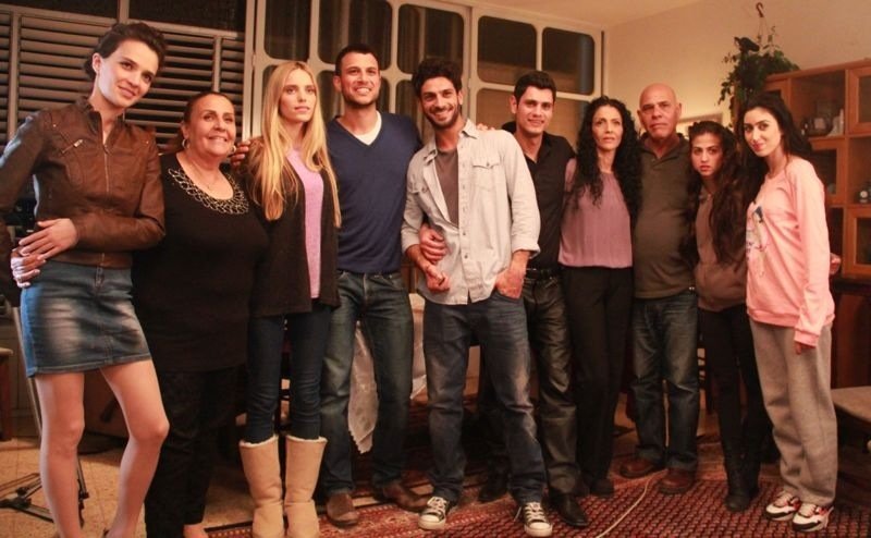 Uri Gavriel, Assi Azar, Aviv Alush, Rotem Sela, Ofer Hayoun, Hila Saada and Yaffa Levi in Lehiyot Ita (2013)