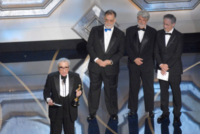 George Lucas, Martin Scorsese, Steven Spielberg and Francis Ford Coppola at event of The 79th Annual Academy Awards (2007)