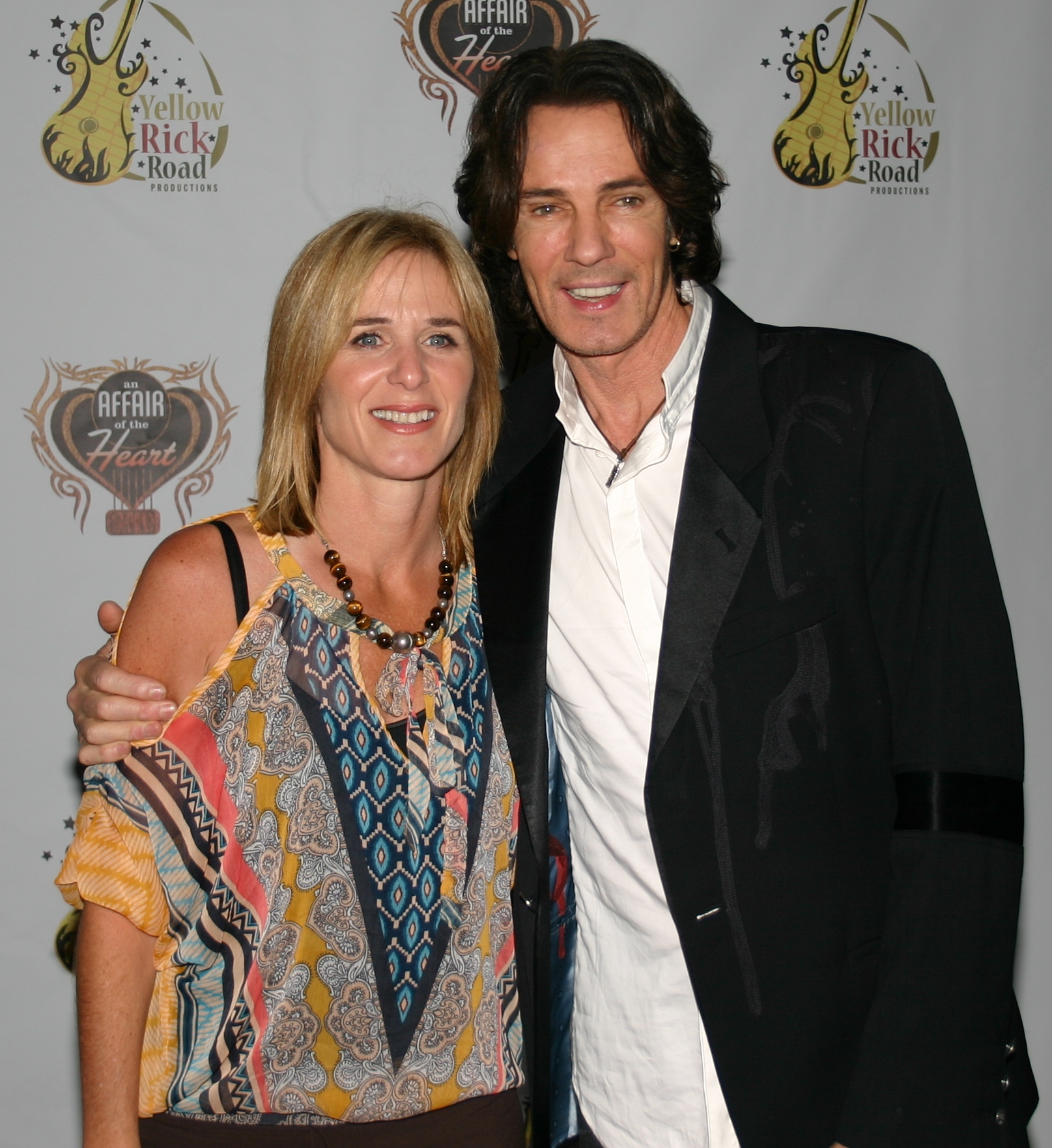 Sylvia Caminer and Rick Springfield at an event for An Affair of the Heart