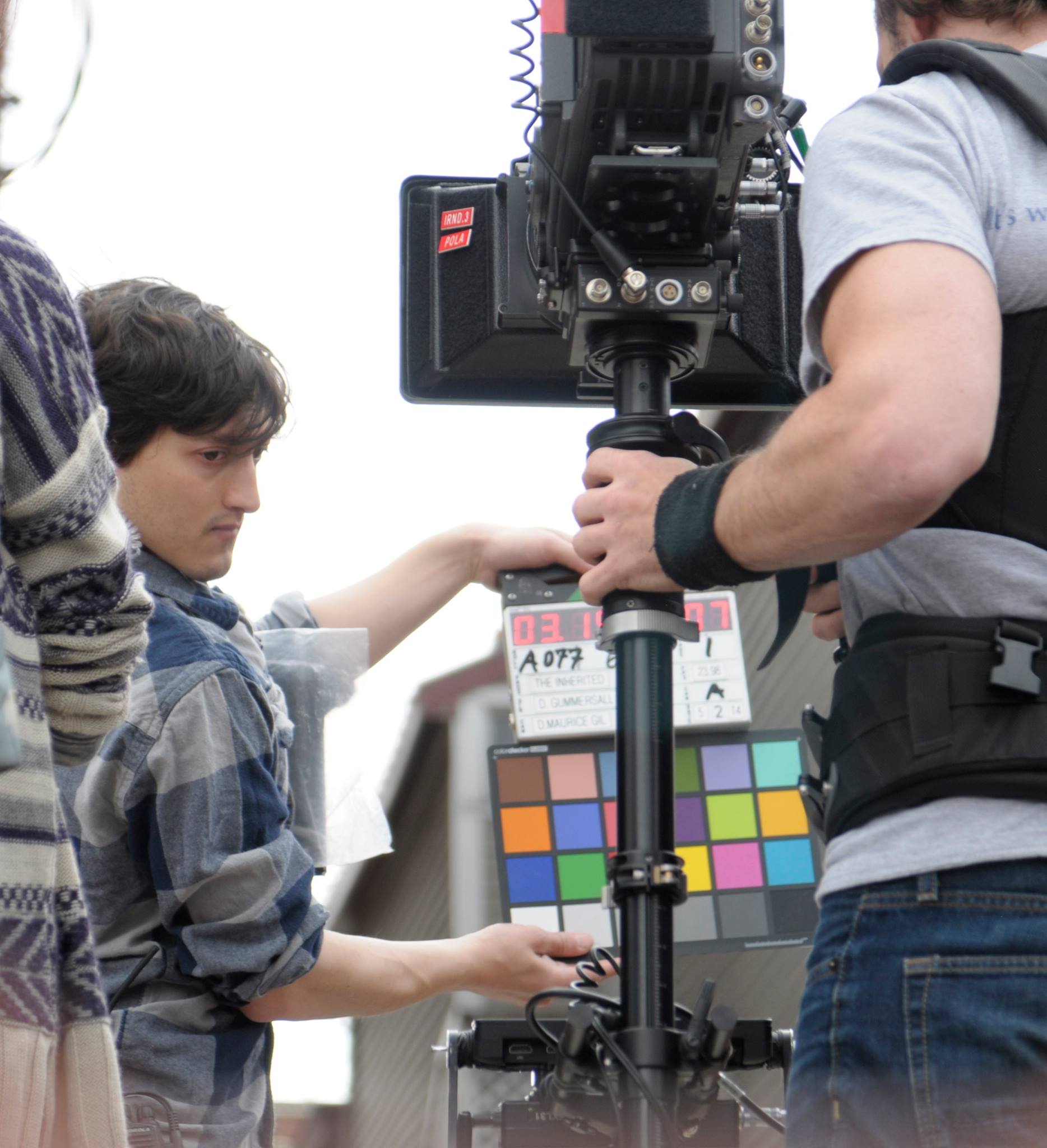 On set of The Inherited, April 2014.