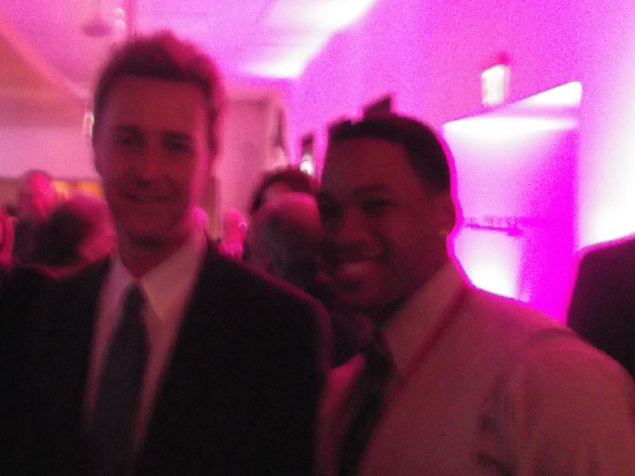 Ed Norton and Lloyd Watts. Signature theatre ceremony .