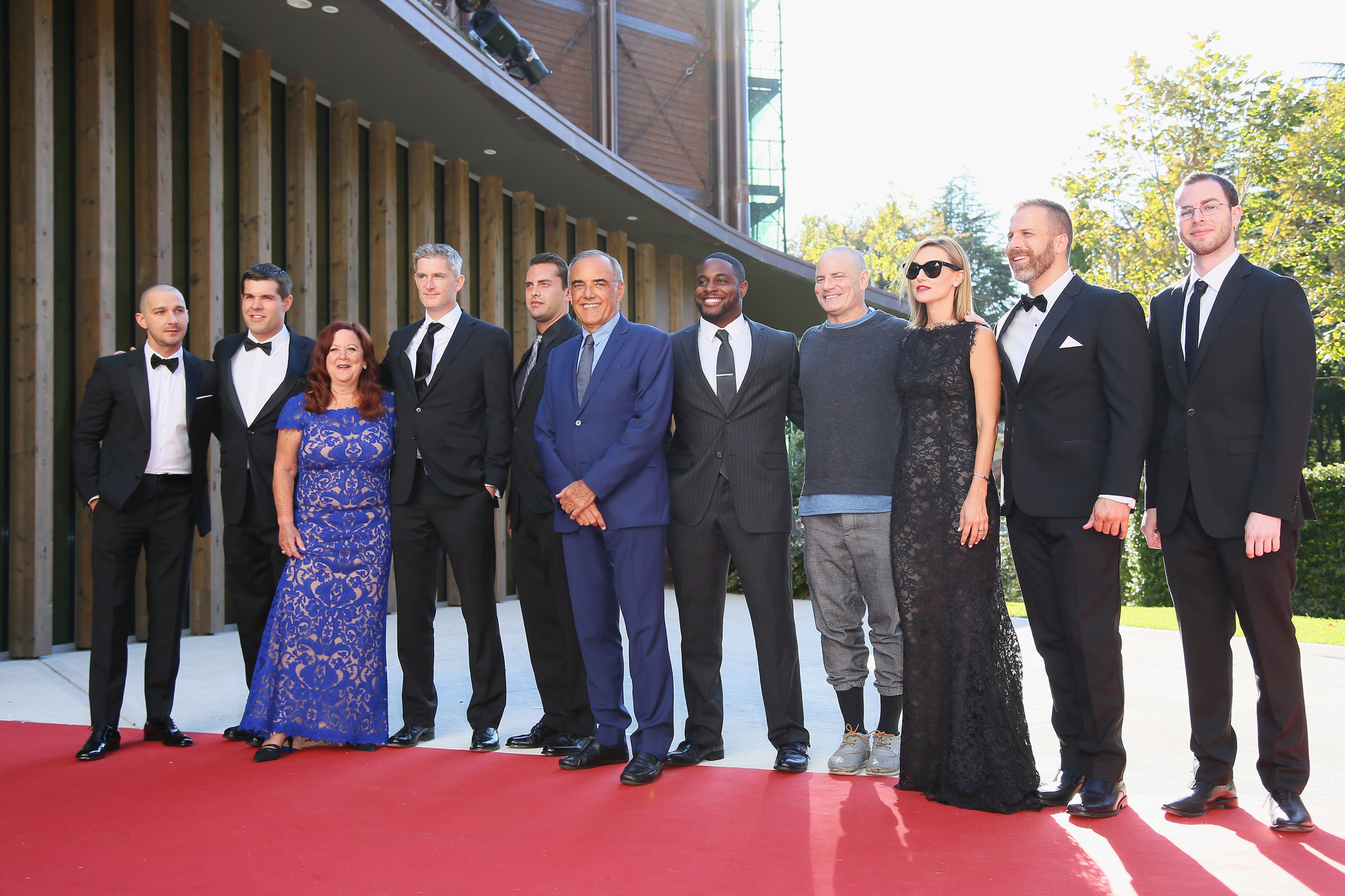 Shia LaBeouf, Dito Montiel, Jon Burton, Adam G. Simon, Nick Jones Jr. and Dawn Krantz at event of Man Down (2015)