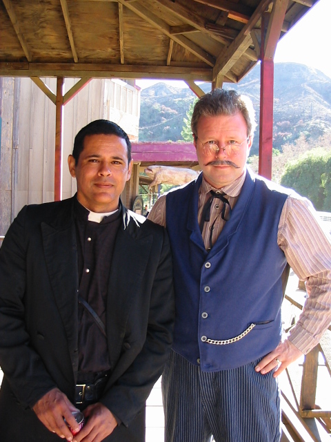 Mr. Hickle with Raymond Cruz