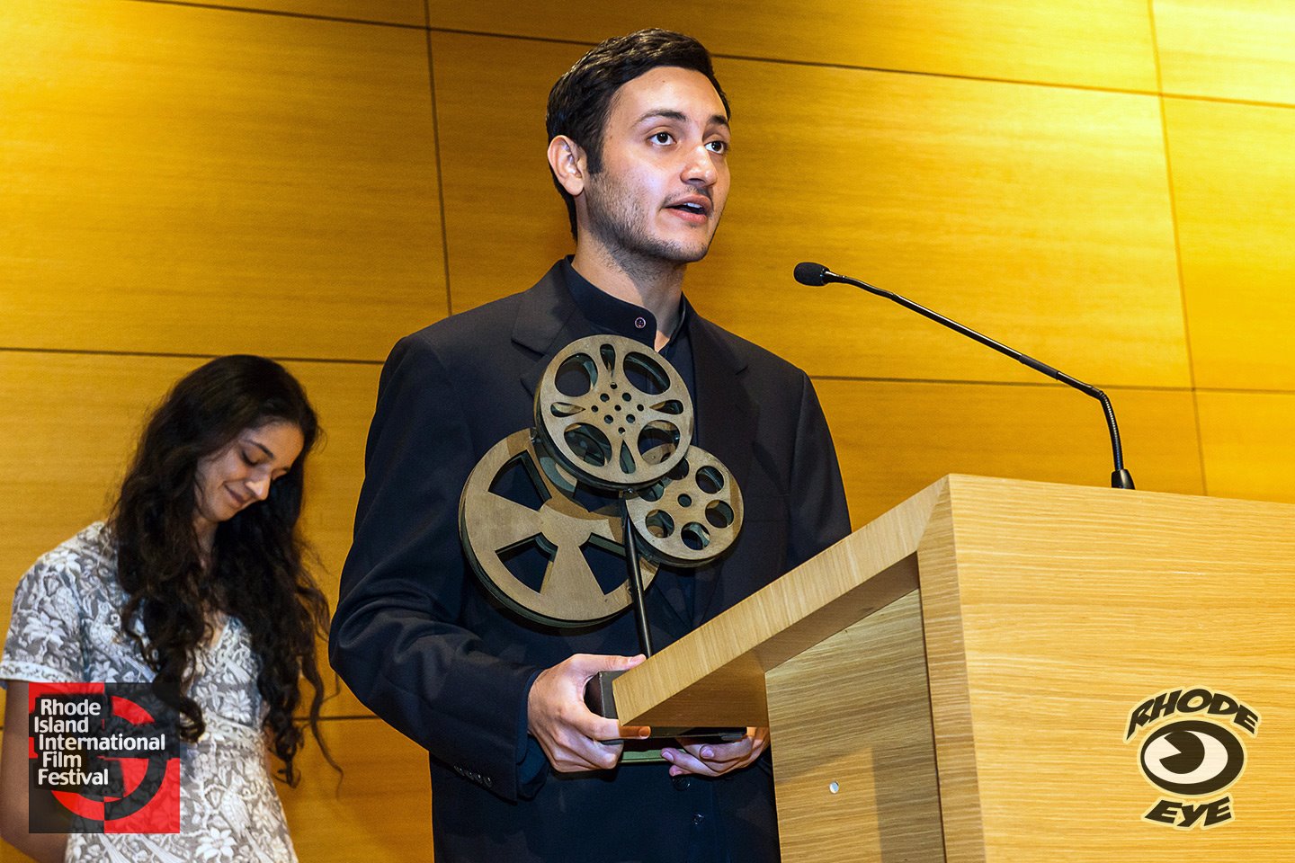 Aban Raza and Agneya Singh at Rhode Island International Film Festival 2014