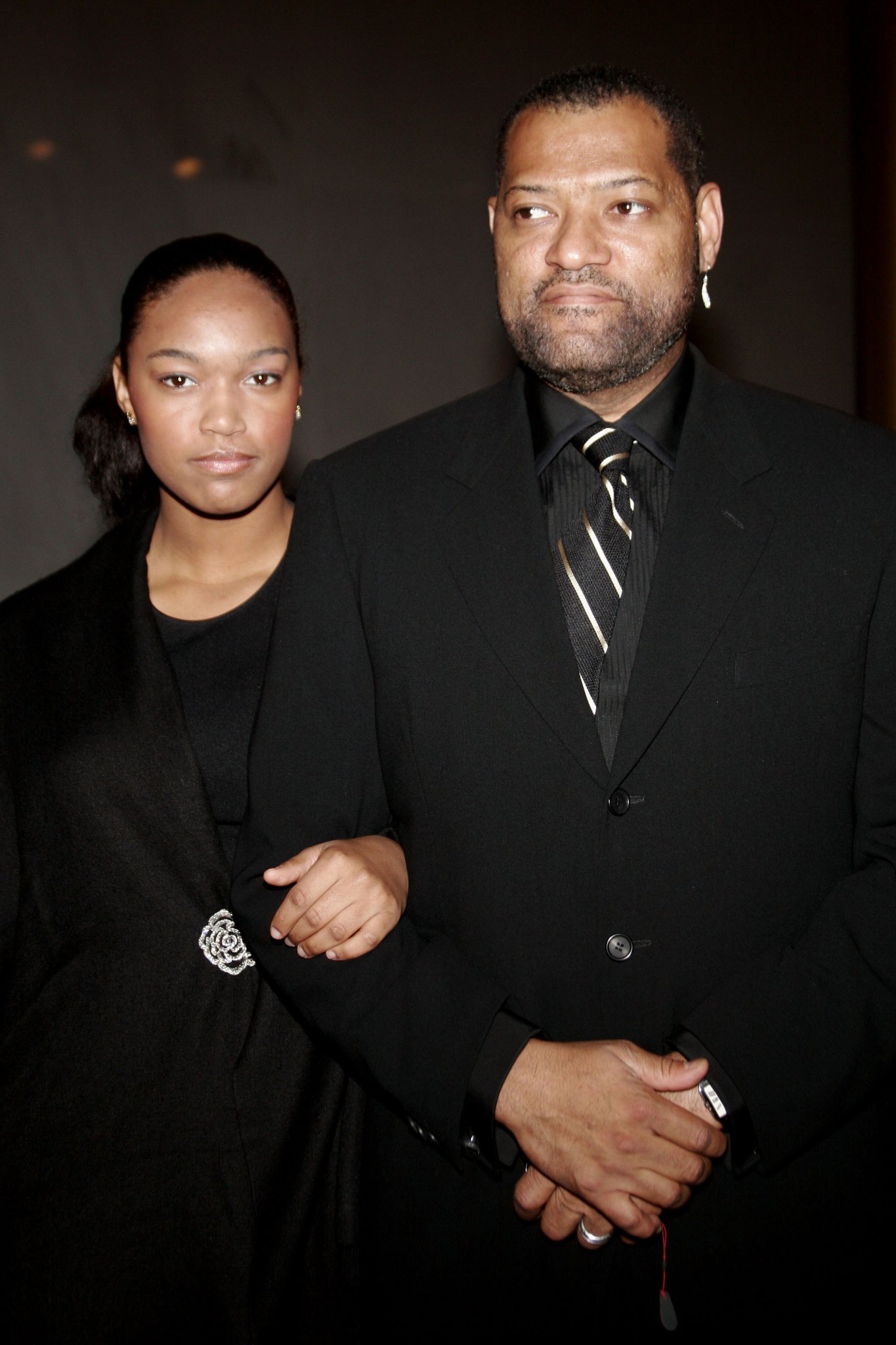 Laurence Fishburne and Montana Fishburne