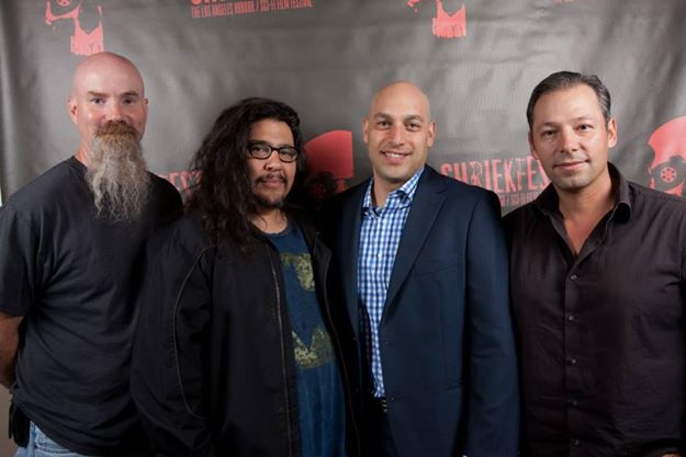 With Writer/Director/Editor Haylar Garcia and Producers Sam Sleiman and Tarik Heitmann at the An American Terror screening at L.A.'s Shriekfest 2013