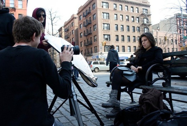 Anni Weisband on set of the Lady People shoot 