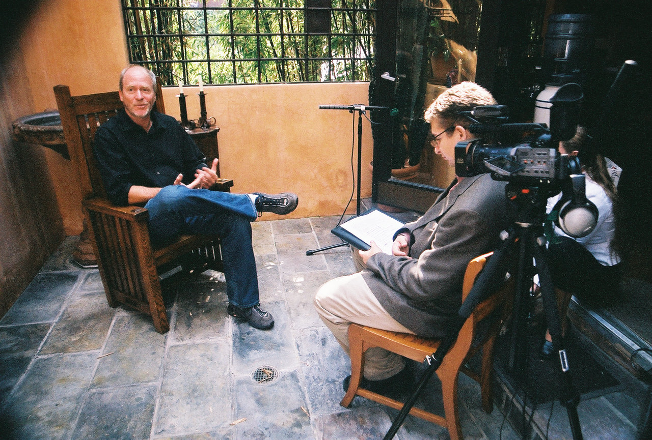 Greg Gorman being interviewed by Vincent Vitorio in Los Angels, California.