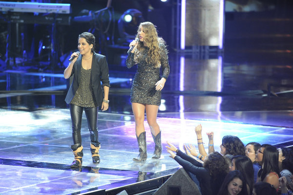 Still of Casey Weston and Vicci Martinez in The Voice (2011)