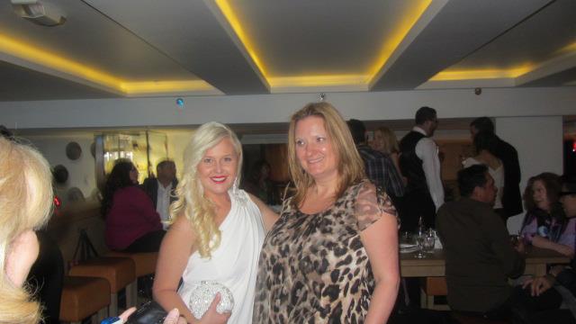 Dawn Sobolewski with Donna McKenna at the after party for the Excuse Me For Living premiere.
