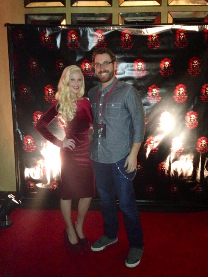 With director Byron Turk of The Bates Haunting in the role as Hannah Fairfield at NYC Horrorfest at Tribeca Cinemas