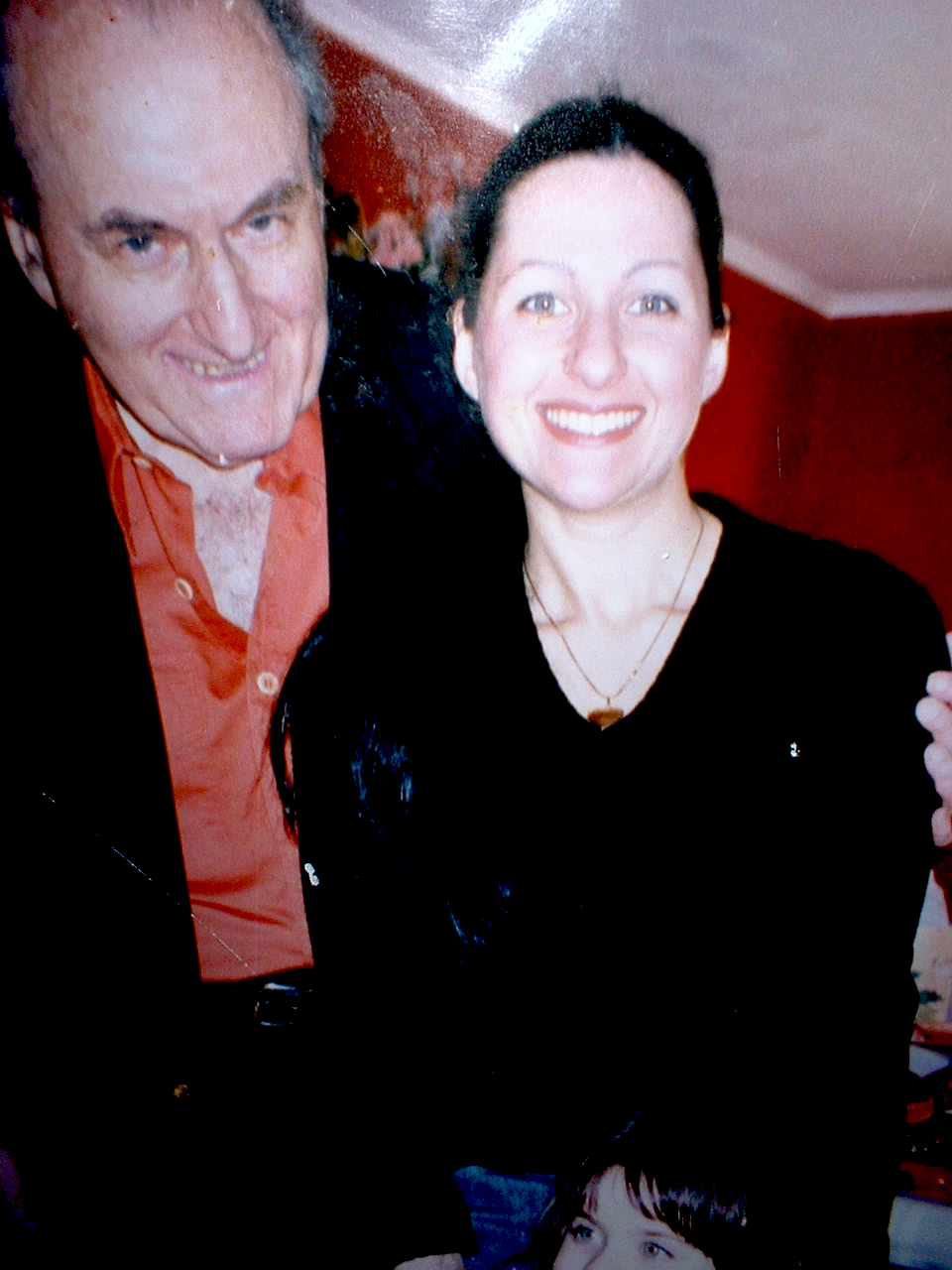 Hans and his younger daughter, author Alexandra Holzer.