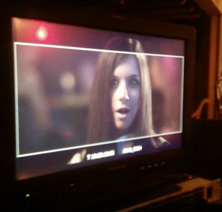 Stephanie on the set of Jackson Horn