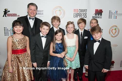 Christa Beth Campbell pictured on the red carpet at the 2015 Georgia Entertainment Gala with Stella Smith, Tony Westerfield, Chase Wainscott, Luke Westerfield, Betsy Sligh, Reid Meadows, Hannah Westerfield, and Bailey Campbell.