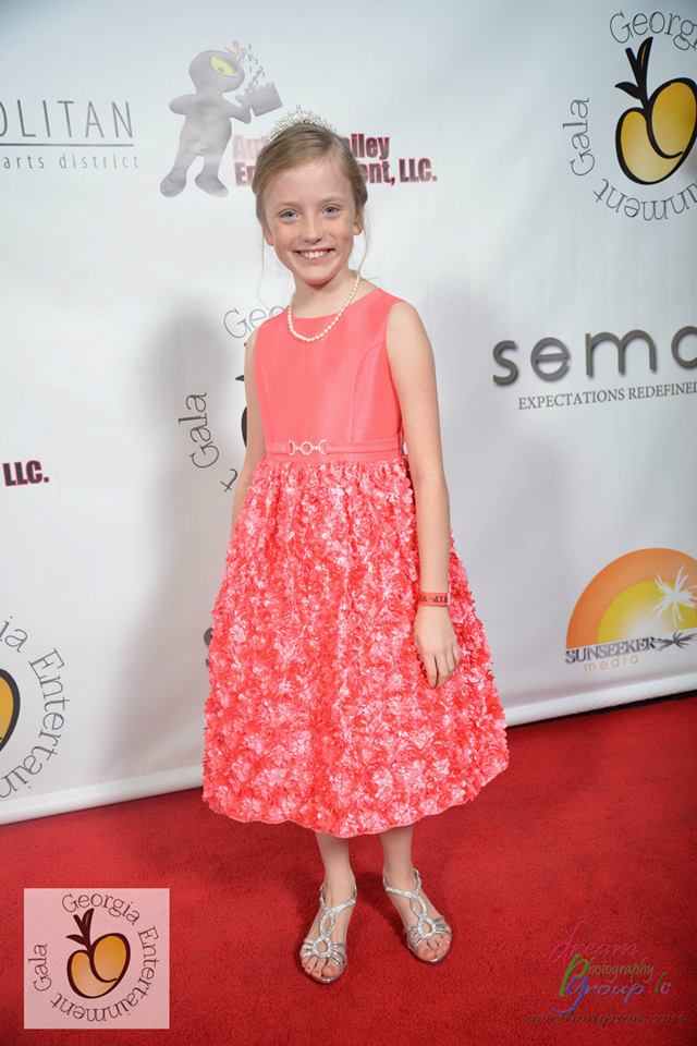 Christa Beth Campbell on the red carpet at the 2014 Georgia Entertainment Gala