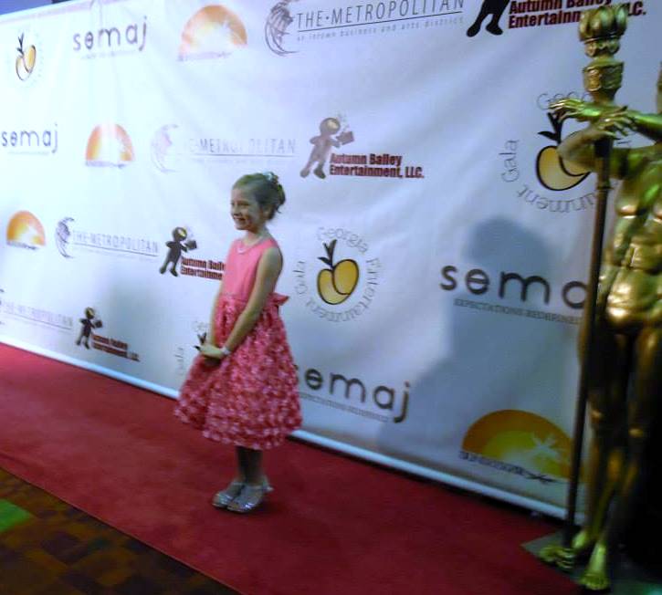 Christa Beth Campbell on the red carpet at the 2014 Georgia Entertainment Gala.