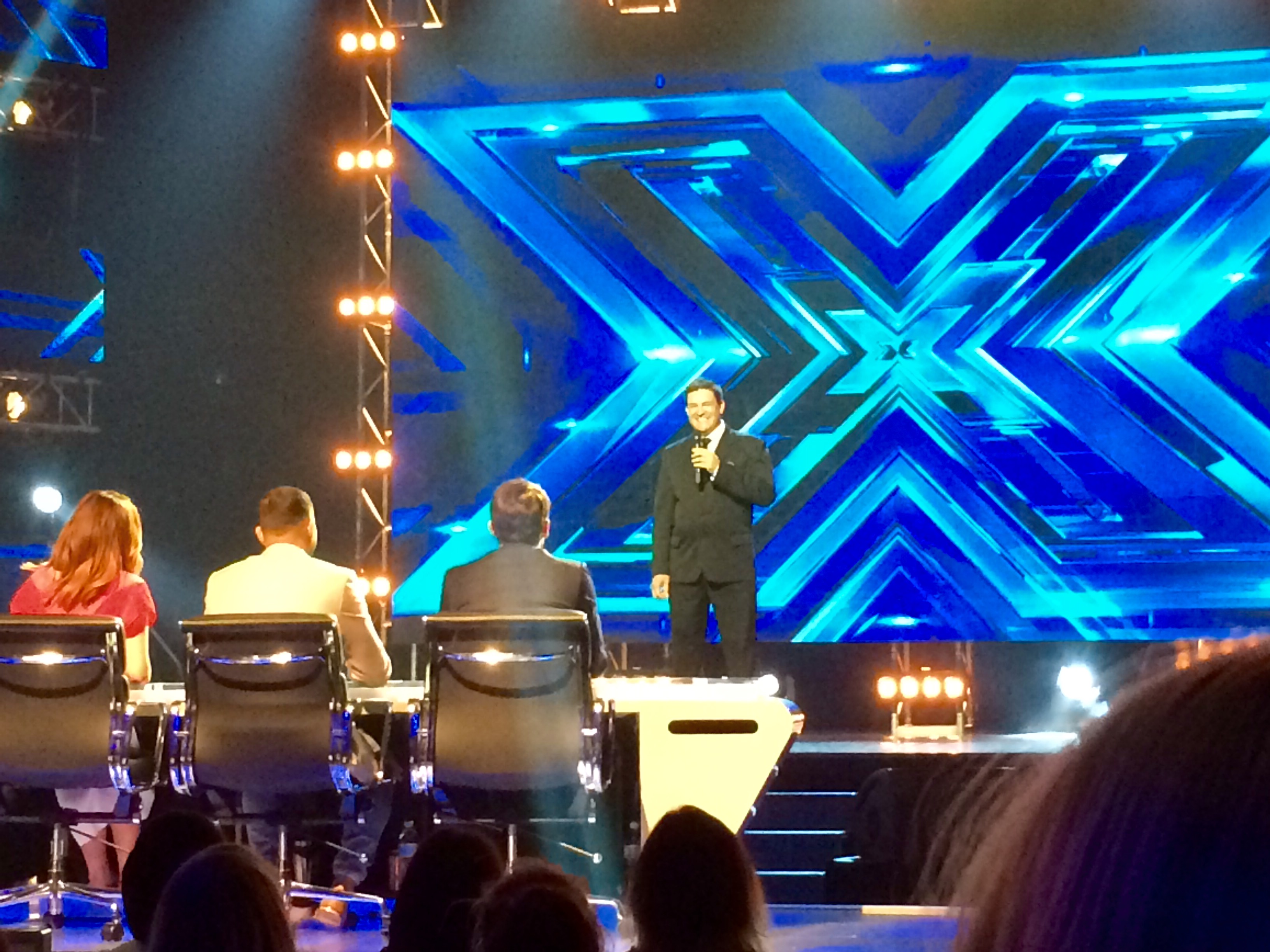 X FACTOR 2015 With Judges : James Blunt, Chris Isaak,Guy Sebastian and Danni Minogue.