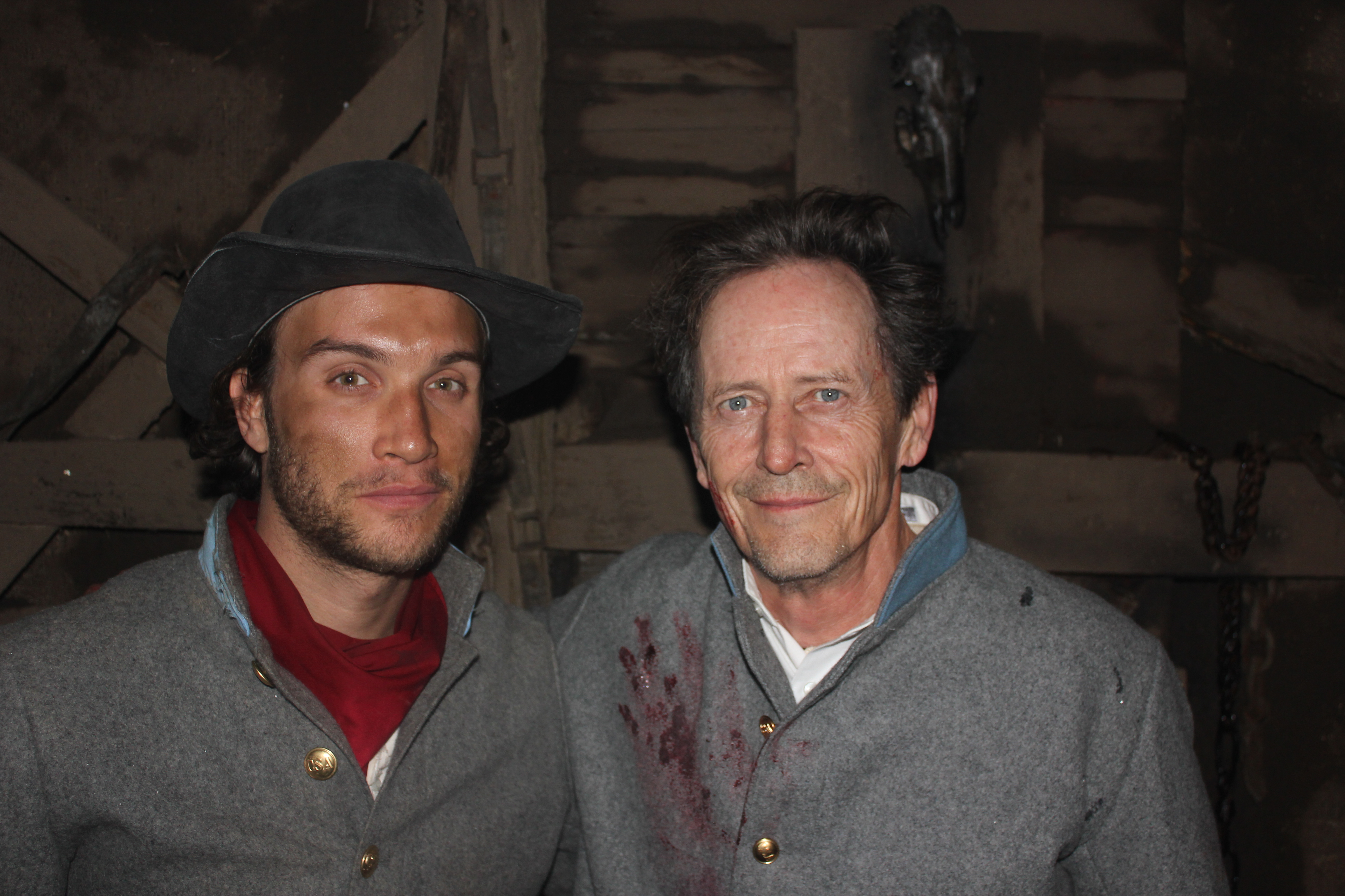 On the set of Exit Humanity with Stephen McHattie