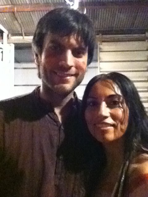 On the set of Rites of Passage with Wes Bentley