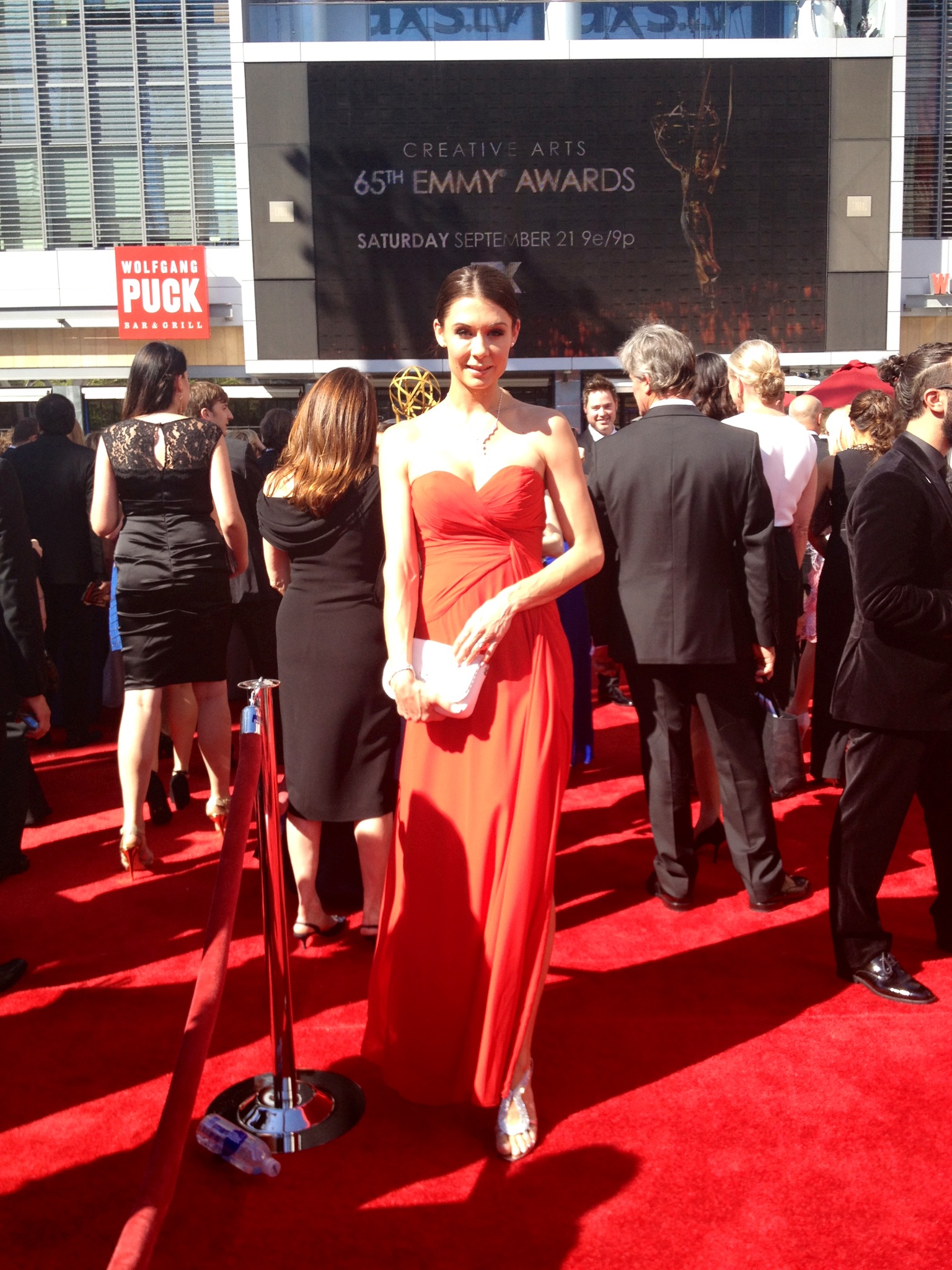 Jahnel Curfman on the red carpet at the 65th Creative Arts Emmy Awards