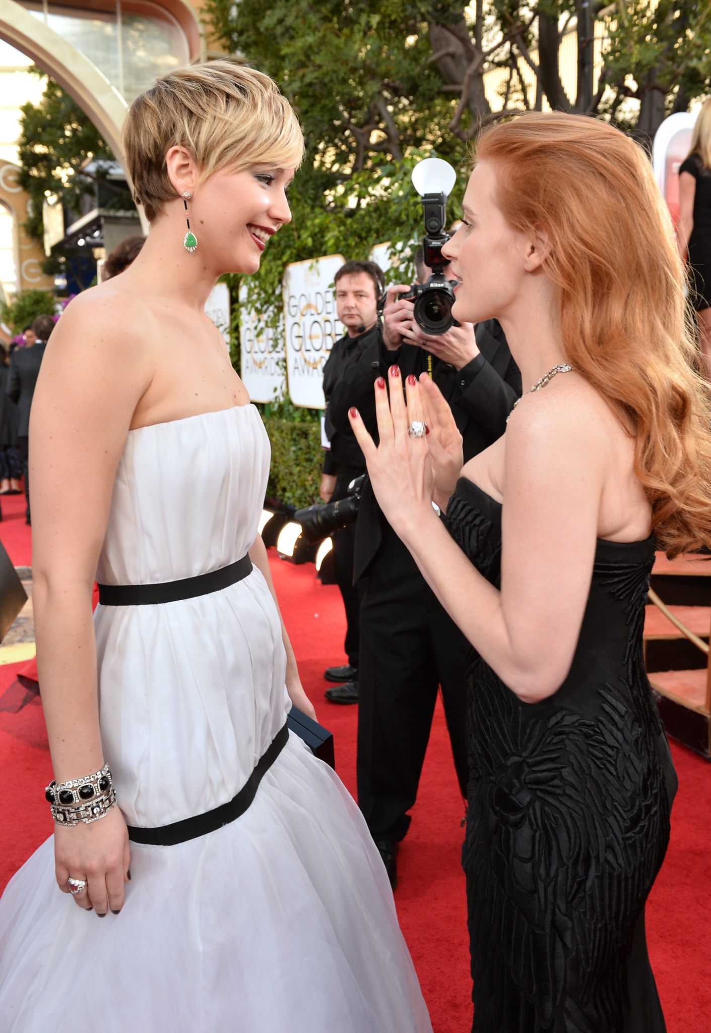 Jessica Chastain and Jennifer Lawrence