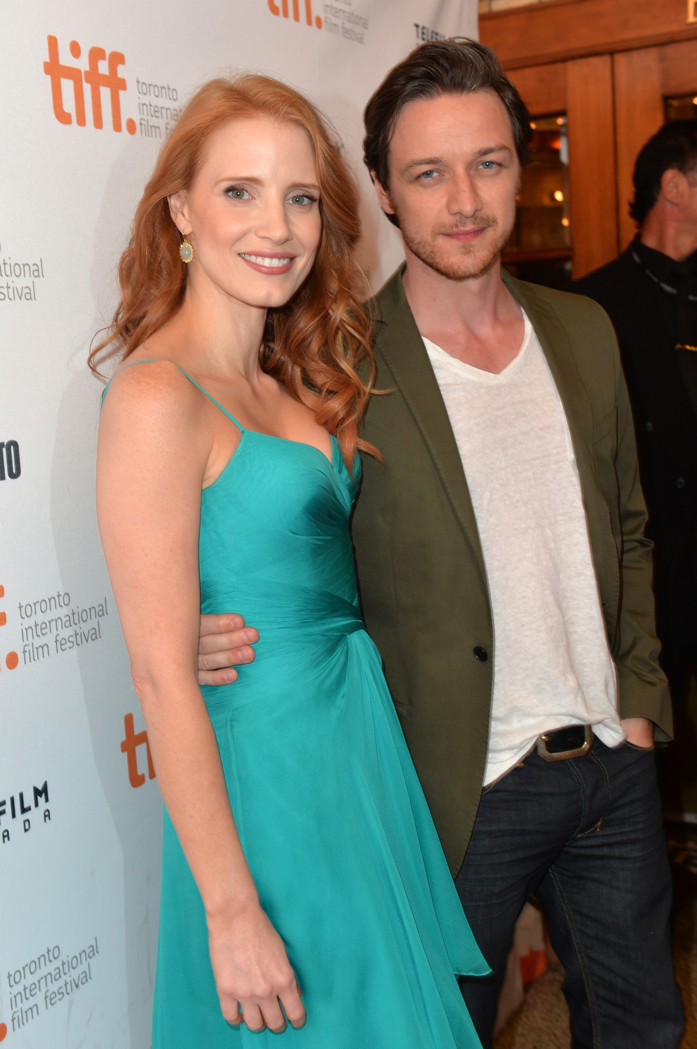James McAvoy and Jessica Chastain at event of The Disappearance of Eleanor Rigby: Him (2013)