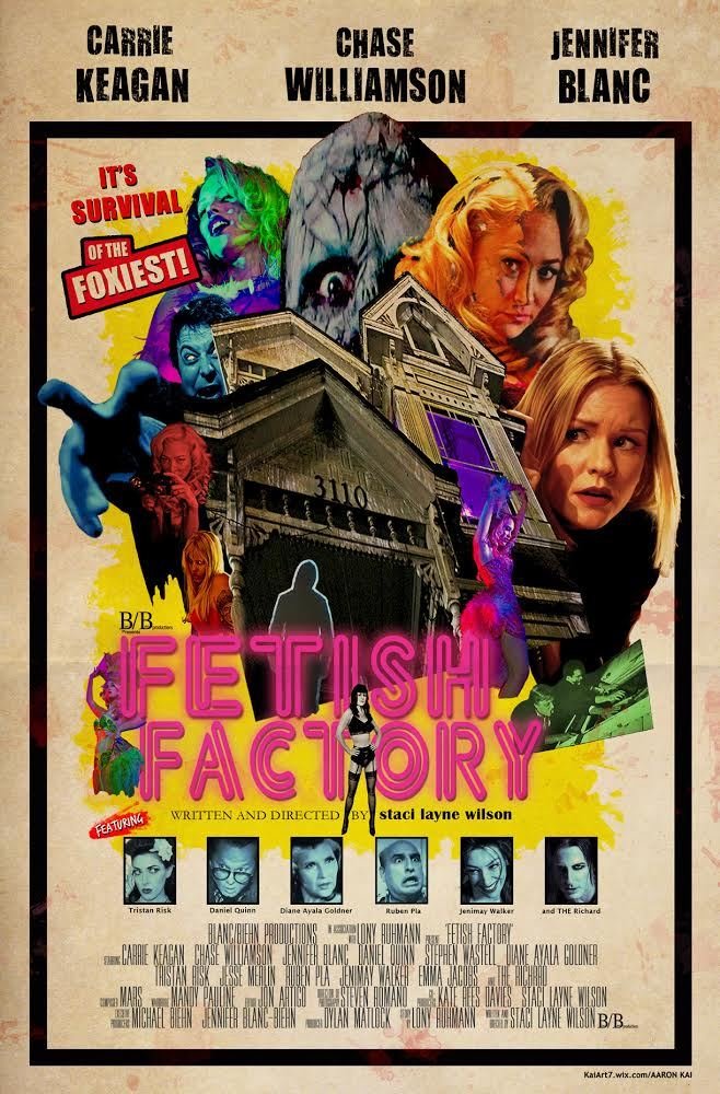 Jennifer Blanc, Ruben Pla, Diane Ayala Goldner, Daniel Quinn, Carrie Keagan, Tristan Risk, Richard Cardinal, Chase Williamson and Jenimay Walker in Fetish Factory