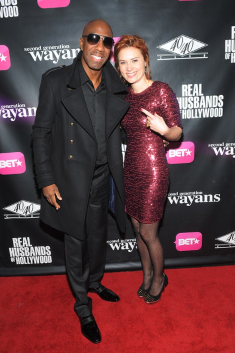 JB Smoove and Kristina Klebe attend BET Networks New York Premiere Of 