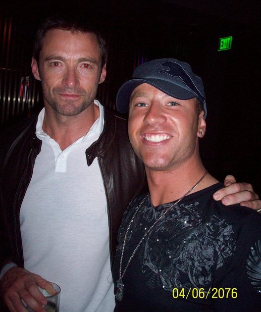 Matt and Hugh Jackman at wrap party for 