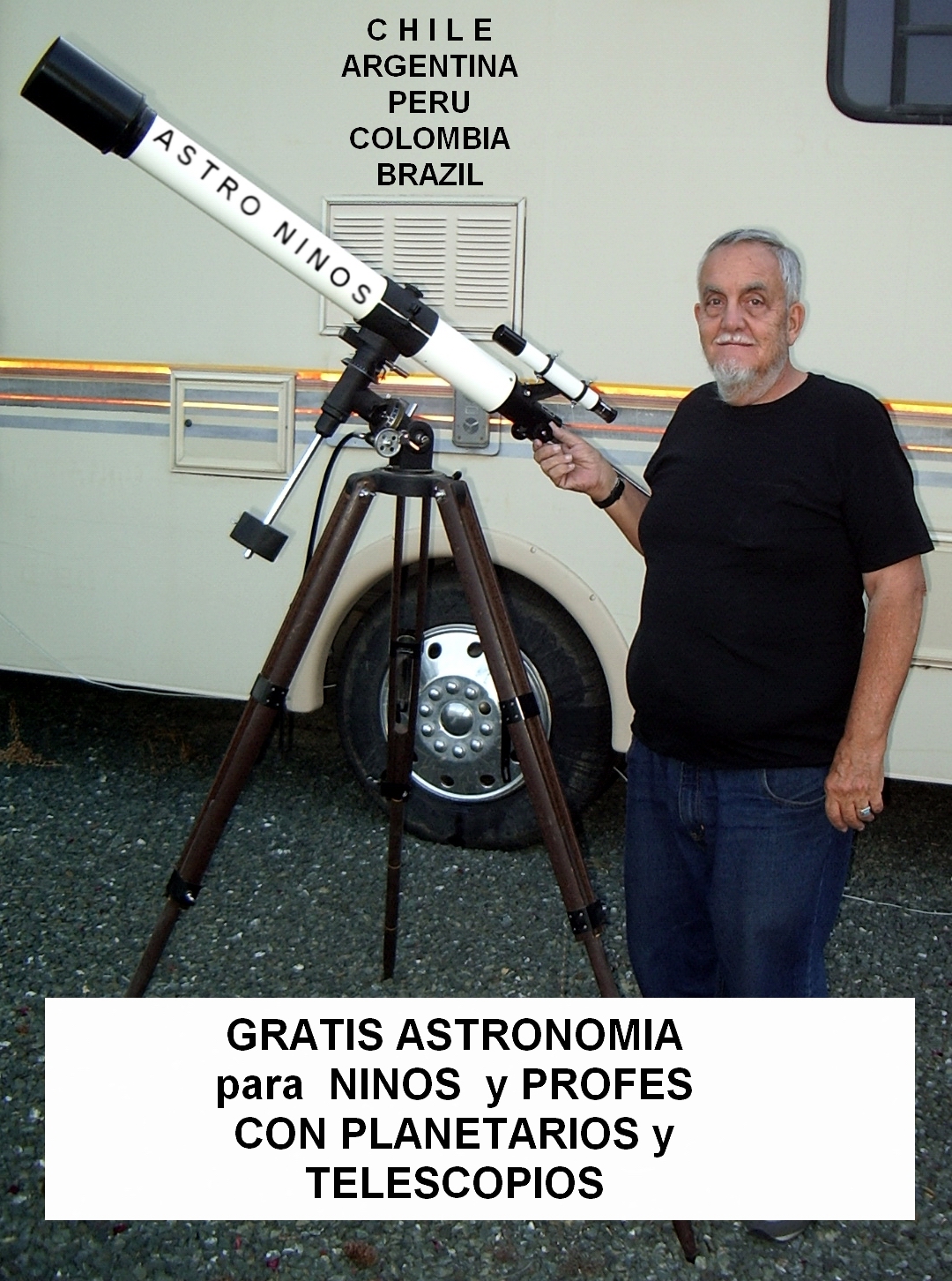 FREE ASTRONOMY OUTREACH for KIDS and TEACHERS in South America