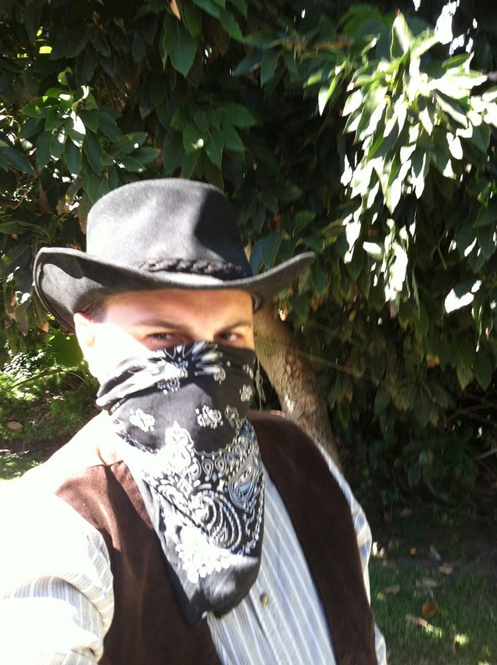 Valiant as an Outlaw/Bandit for Western Days in San Dimas, CA. (October 2014)