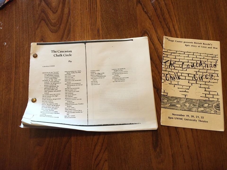 Valiant's theatre script and program from his first play in 1986 at age 12. More pics of Valiant on stage and character masks will be posted soon! His sister is looking through boxes for these items.