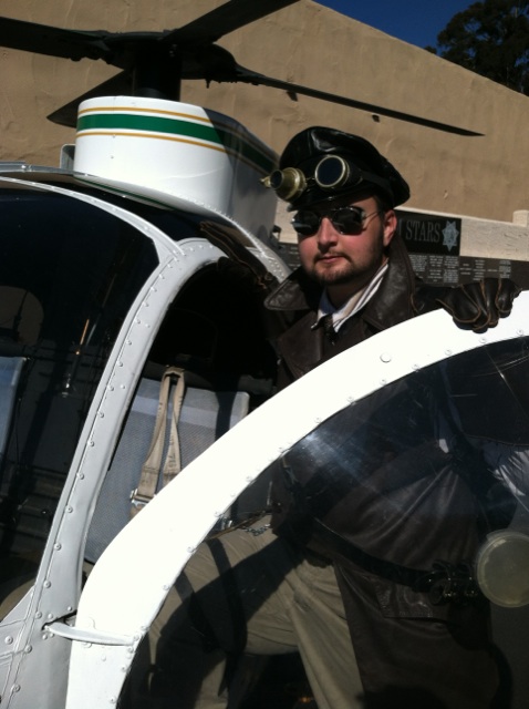 Valiant as an Steampunk Captain for Old Town San Diego in 2014.