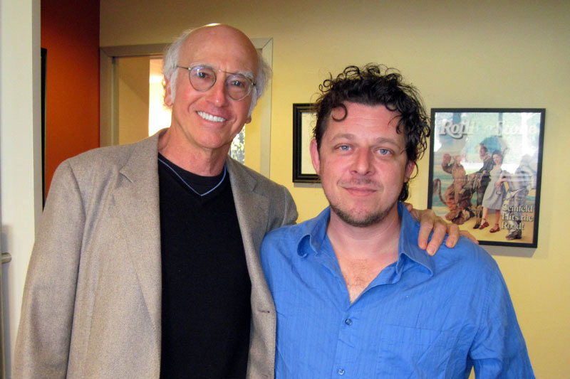 David Polcino and Larry David working on pilot, Hollywood Stories