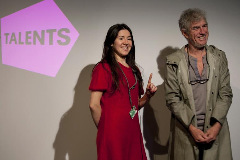 Gabi Suciu and Christopher Doyle at Berlinale Talents 2014.