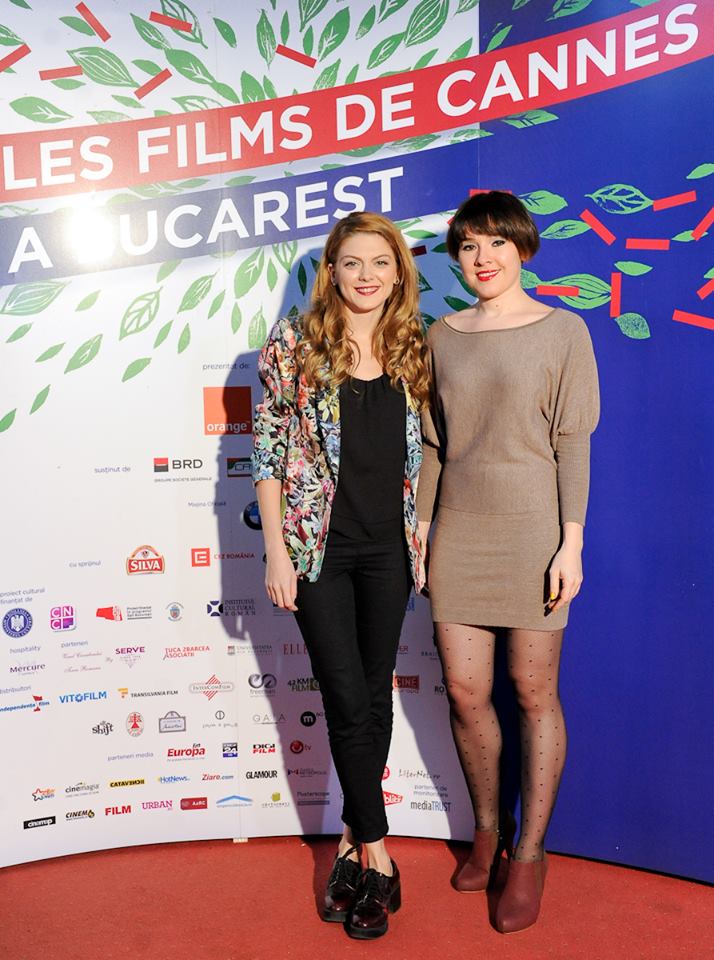 Gabi Suciu and Olivia Nita at the closing ceremony for Les films de Cannes a Bucarest.