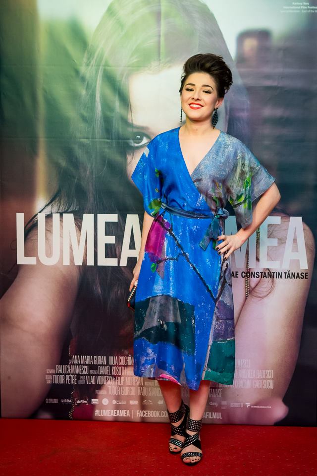 Gabi Suciu at the Romanian premiere of 'The World is Mine' in Bucharest.