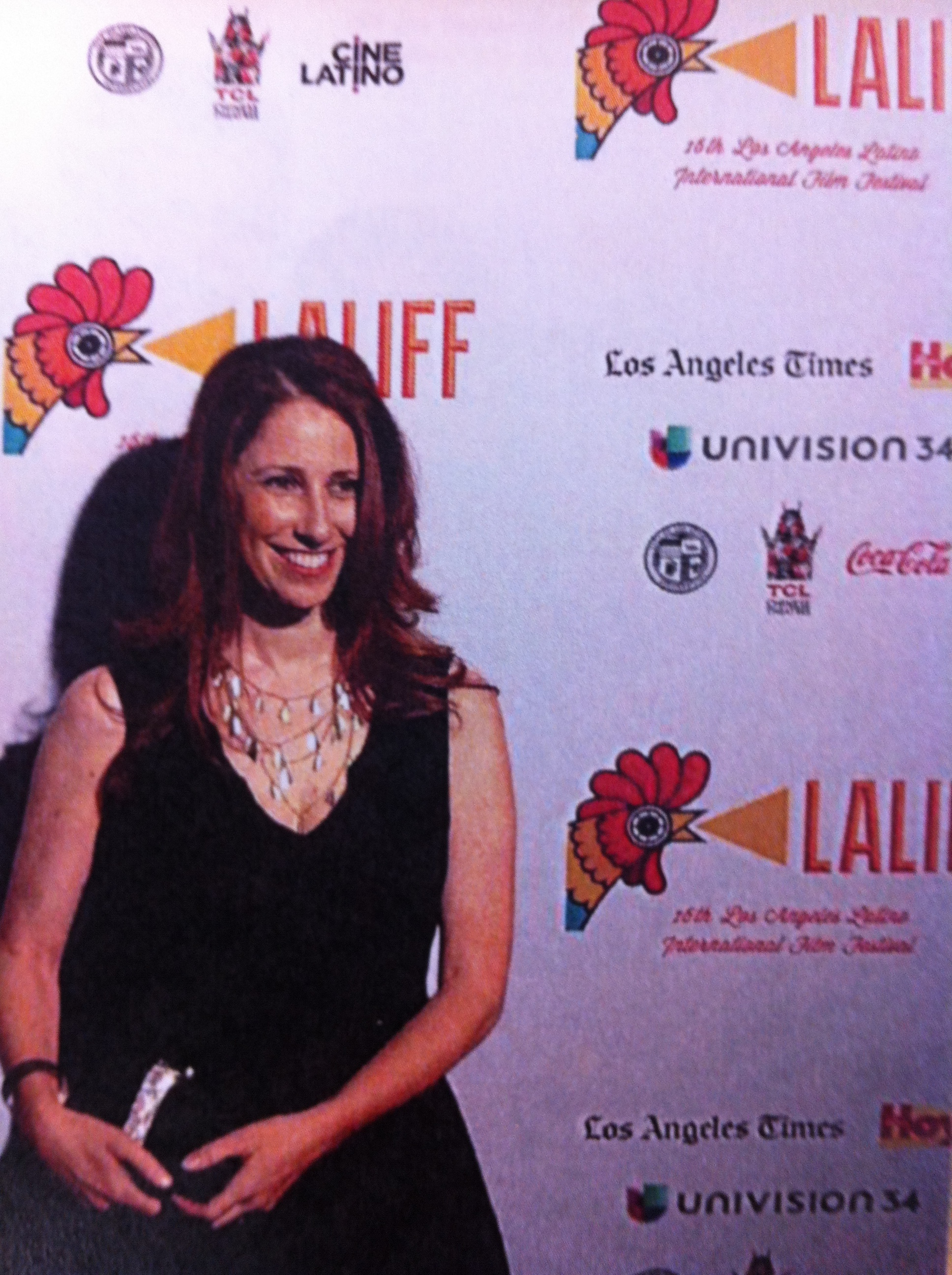 At LALIFF opening night at El Capitan in Hollywood; EL DOCTOR official selection of Oscar-qualifying film festival and sold to PBS and Latino Public Broadcasting.
