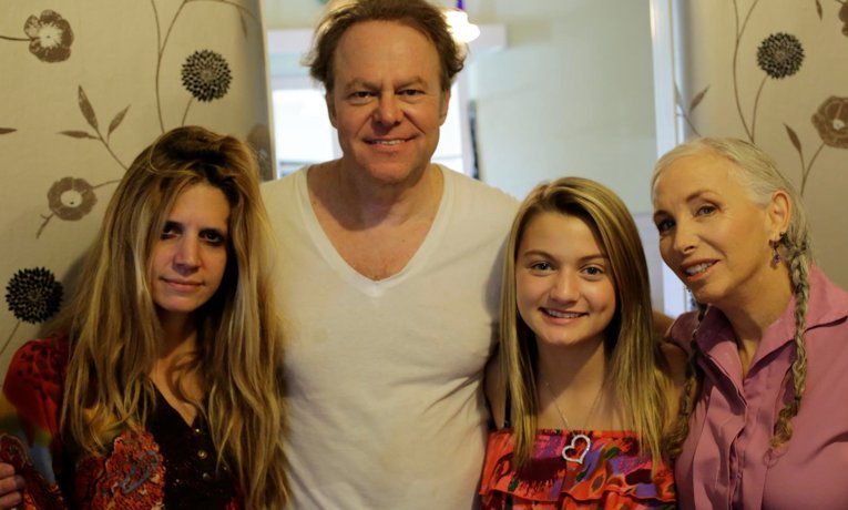 Amanda Sorvino, Greg Travis, Laci Kay, and Pepper Jay on the set of the feature film Midlife.