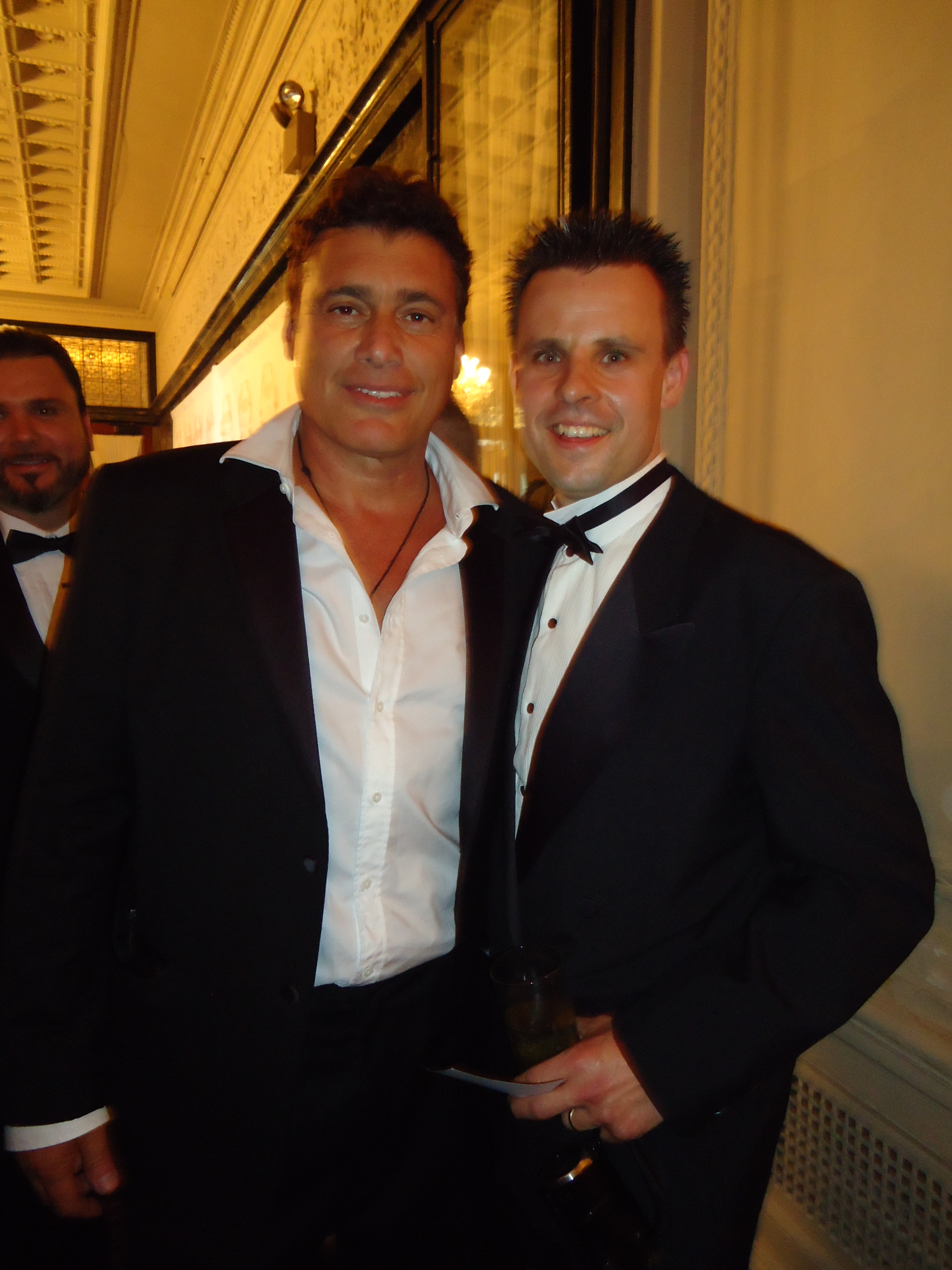 Lincoln Fenner with two time Golden Globe Nominee Steven Bauer (SCARFACE) at the New York City International Film Festival Red Carpet Opening Gala.