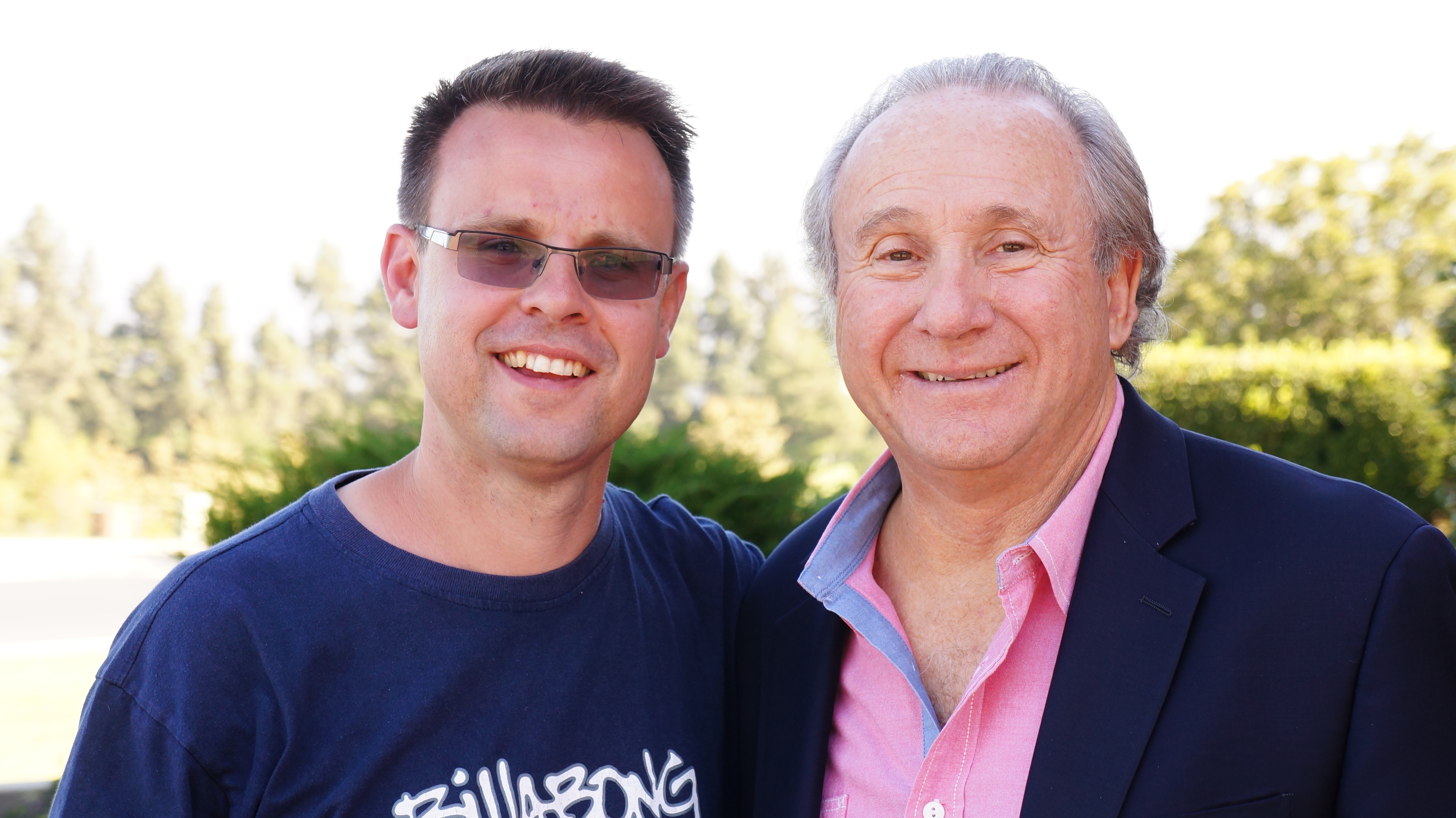 Lincoln Fenner with President Ronald Reagan's son and US Talkshow Host Michael Reagan.
