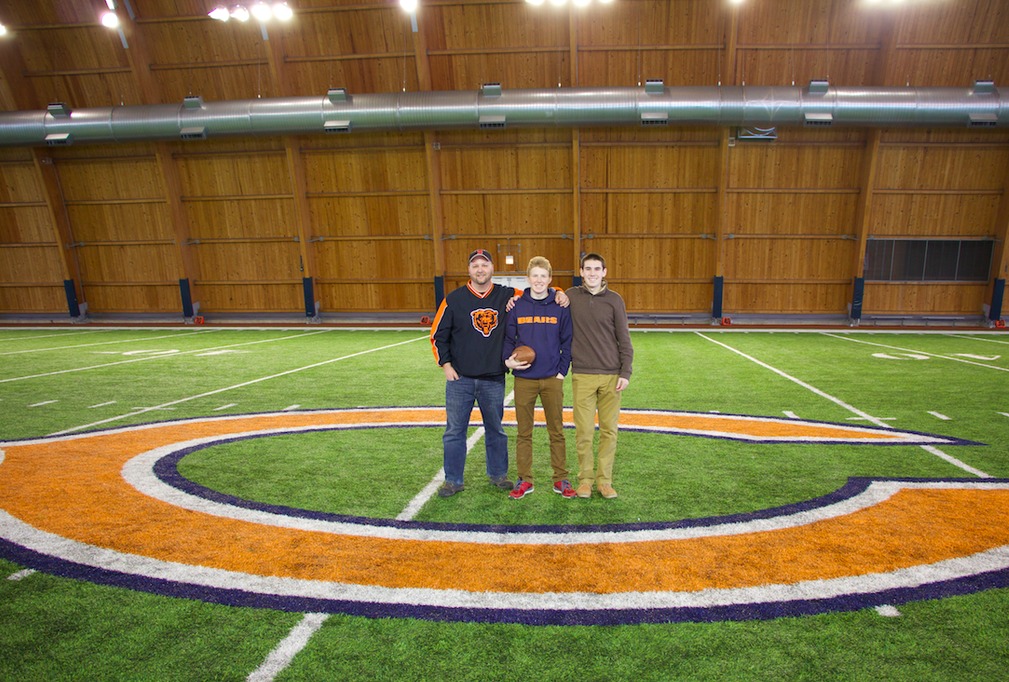 Filming for the Chicago Bears