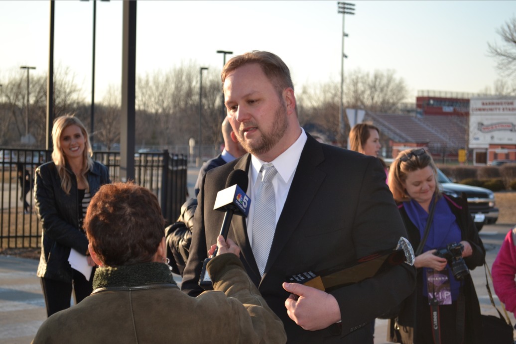 Jeff Doles being interview by NBC