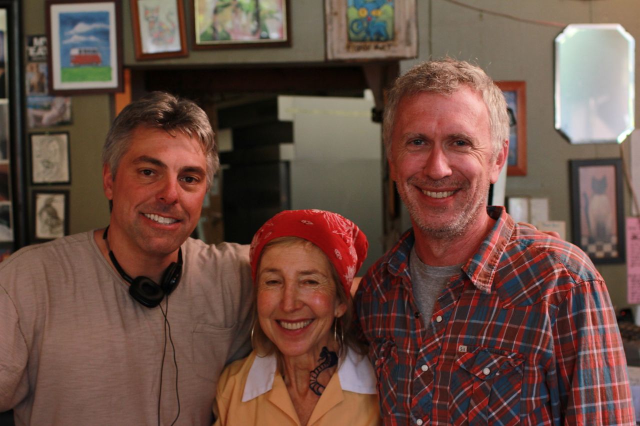 On set of SICK PEOPLE with Lin Shaye and Steve Coulter.