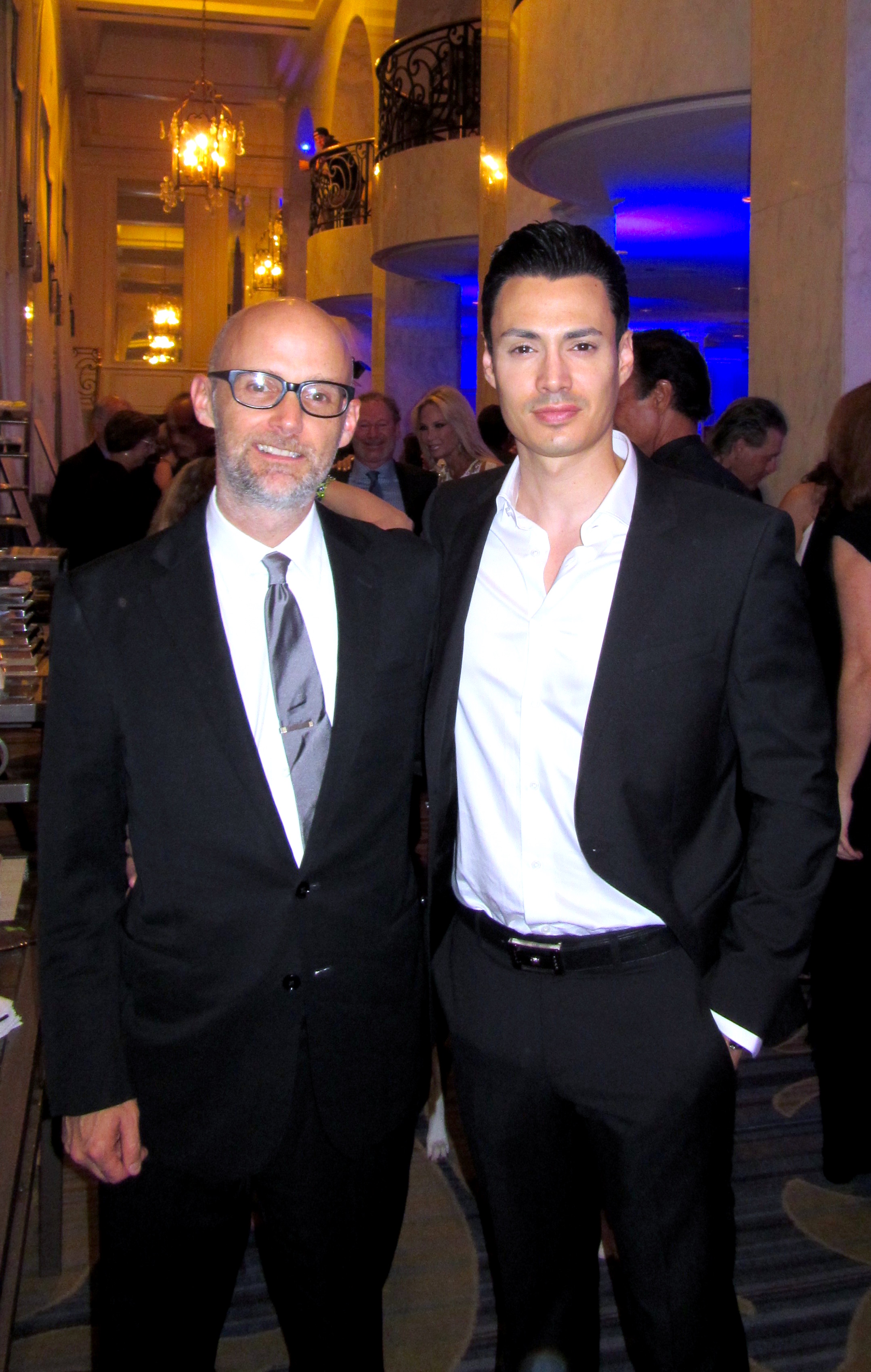 Enzo Zelocchi and Moby at the 2015 Human Society of The United States Gala in Beverly Hills
