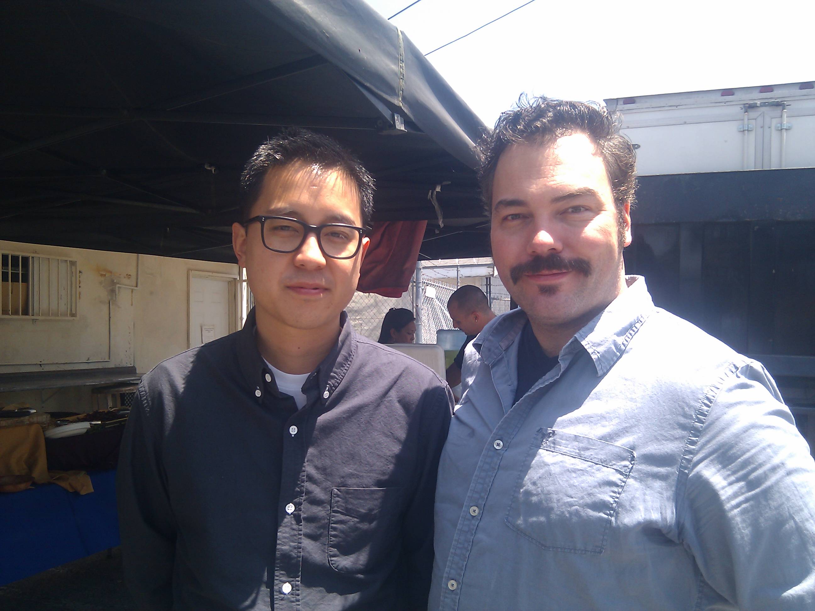 Danilo Di Julio with Director Rob Feng.