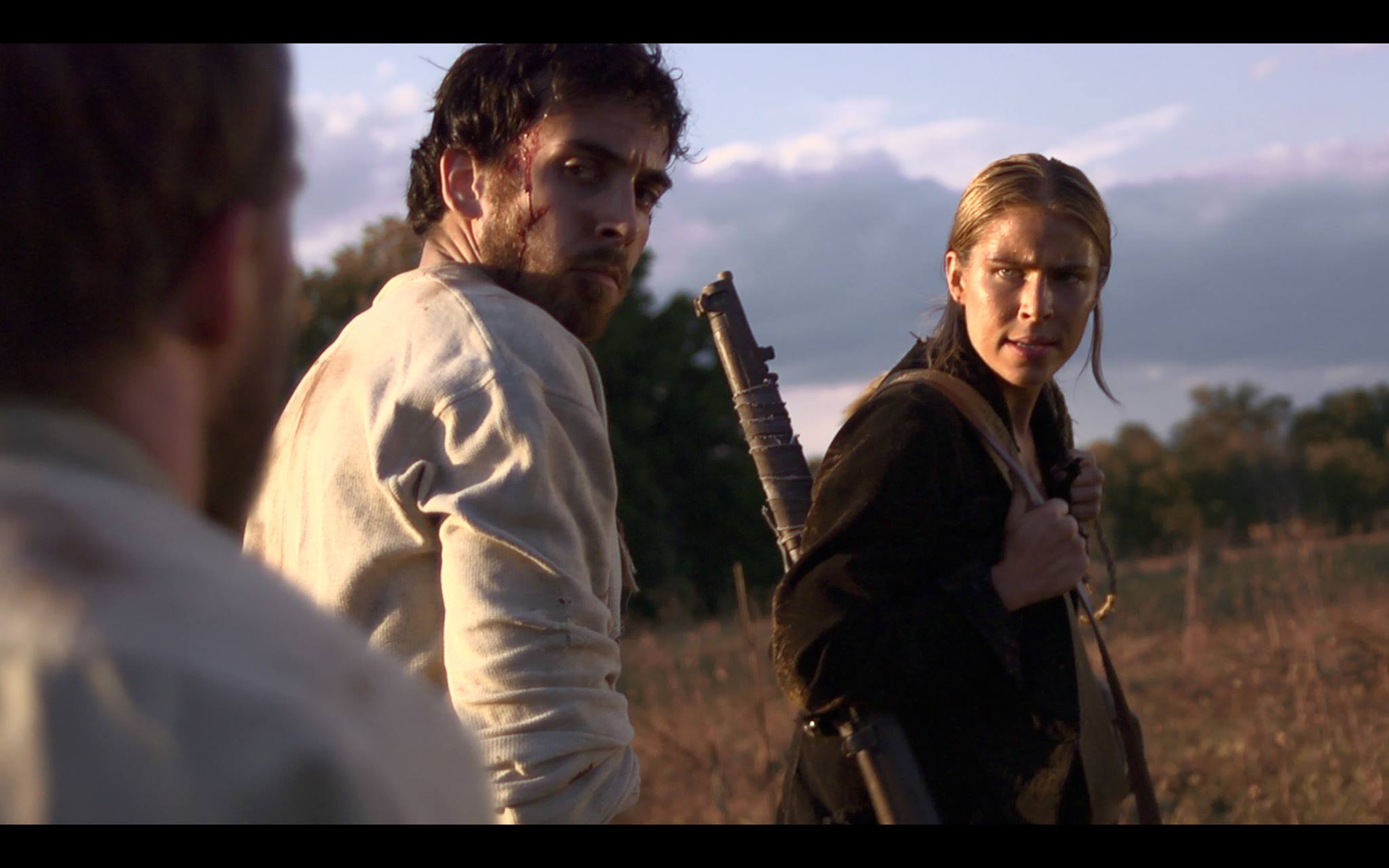 Alexandra Turshen with Clayton Stocker Myers in Blood Trail