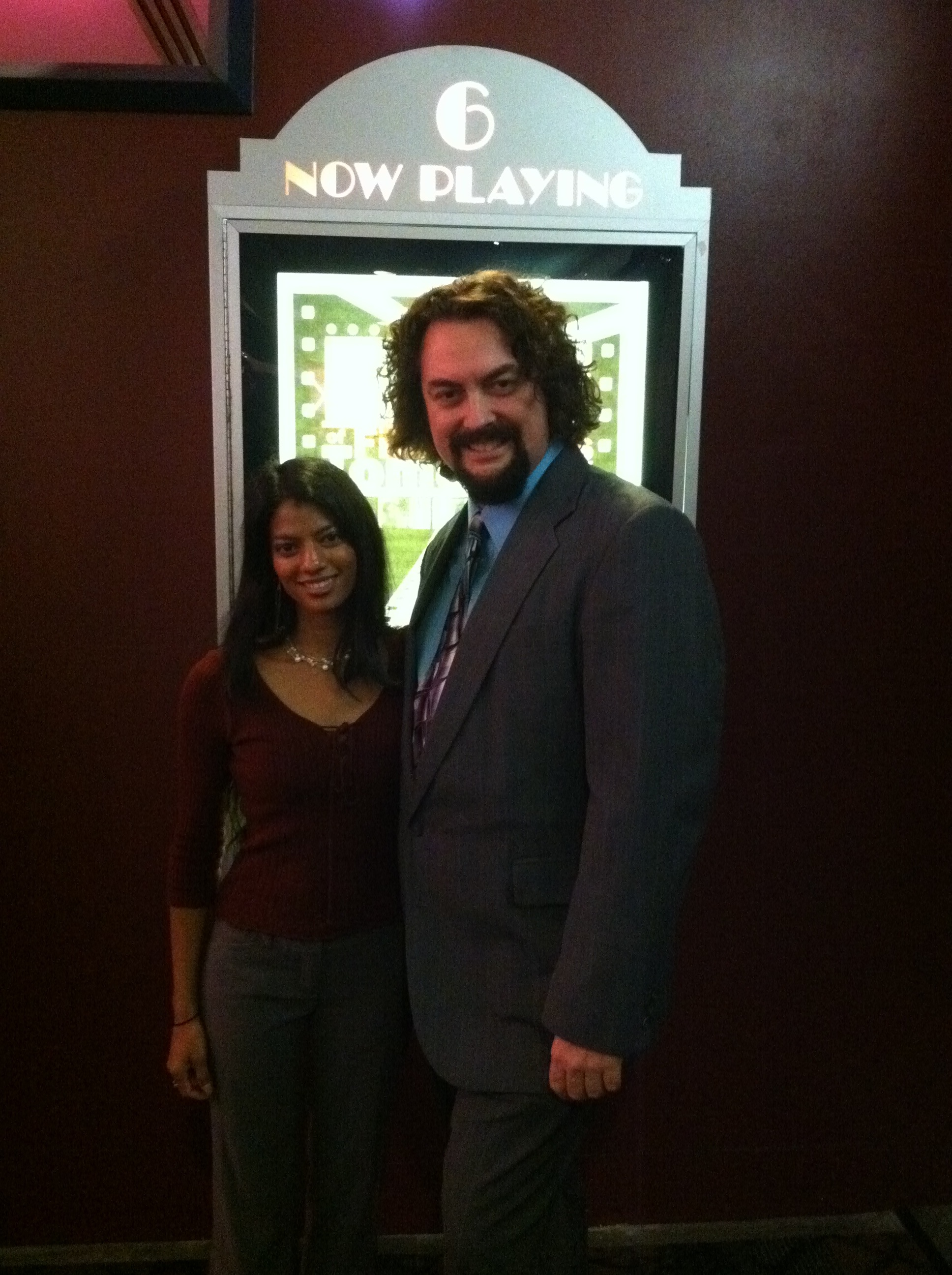 At Perceptions premiere with Matrika Hay. 15 December, 2011.