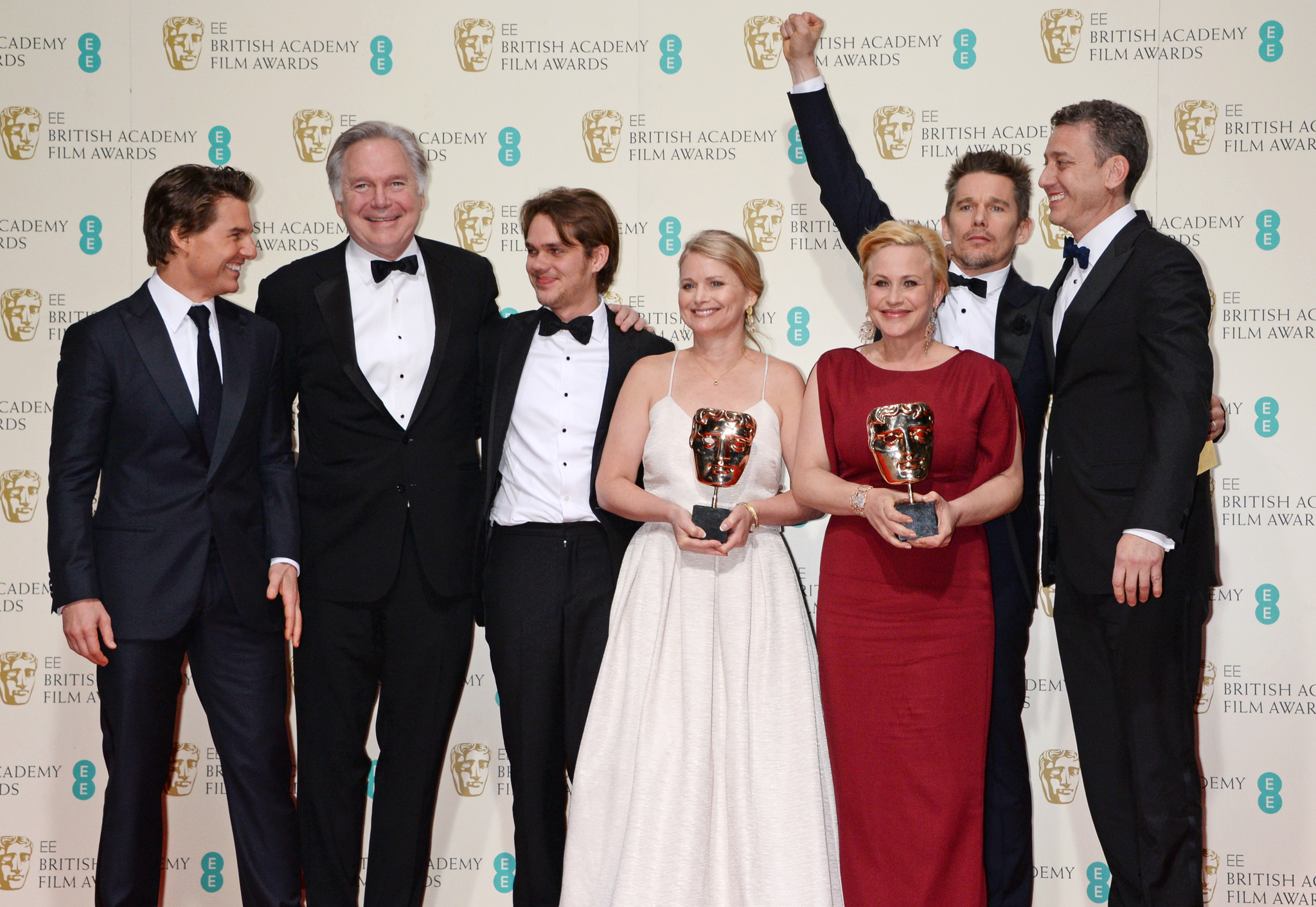 Patricia Arquette, Tom Cruise, Ethan Hawke, Jonathan Sehring, John Sloss, Cathleen Sutherland and Ellar Coltrane