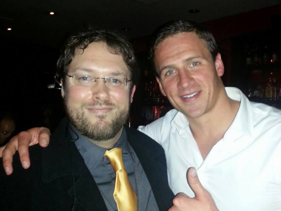 With Ryan Lochte.